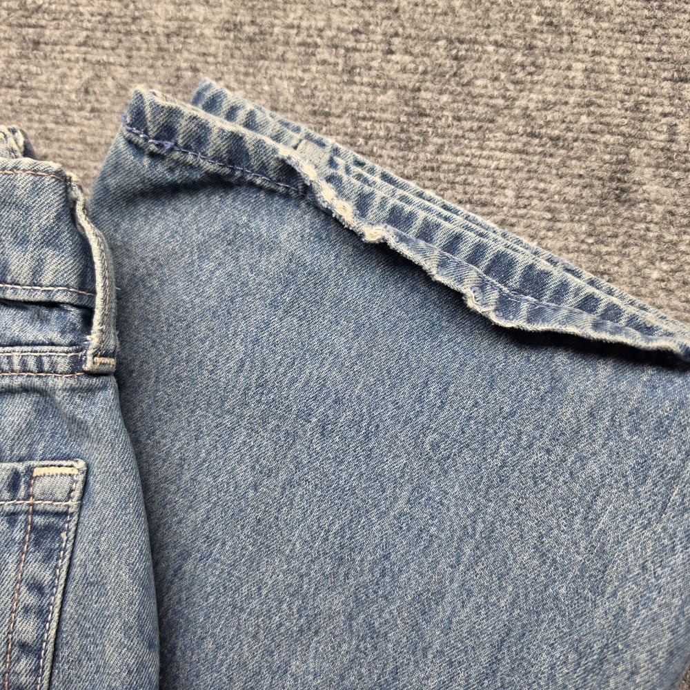 Hollister Star Seam Low Rise Baggy Jeans Size 00s W24 Short Wide Leg Y2K Denim - Picture 9 of 10